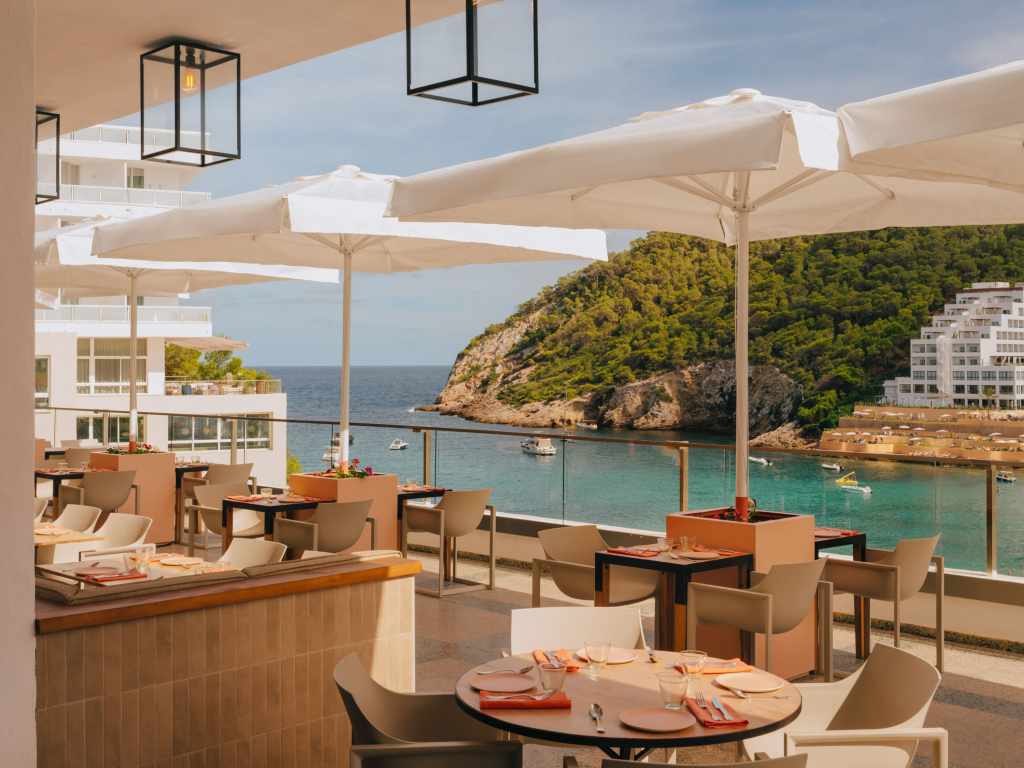 beautiful outdoor dining space Cuyo at Hyde Ibiza